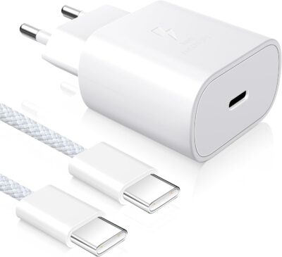 YISH Cargador USB C Carga Rrapida 25W： Enchufe USB C PD/QC...