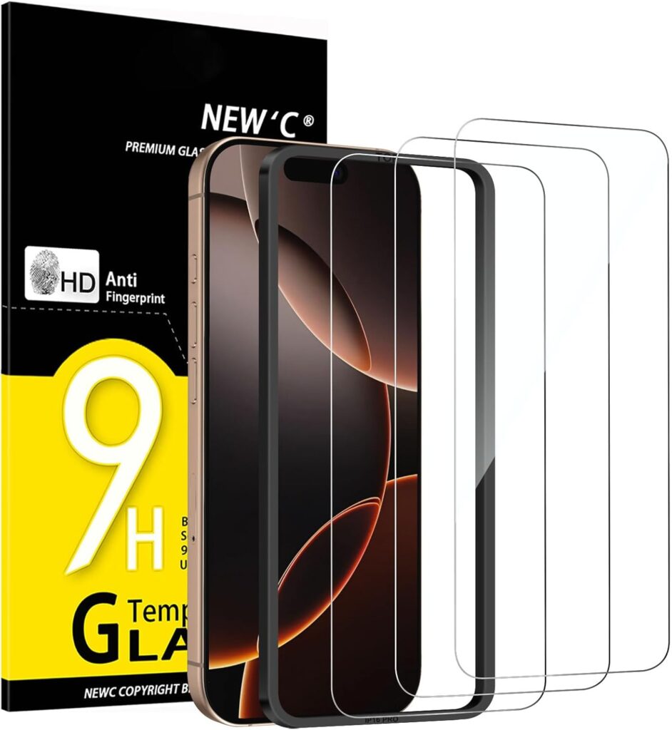 NEW'C NEW’C 3 Piezas, Protector Pantalla para iPhone 17, 17...