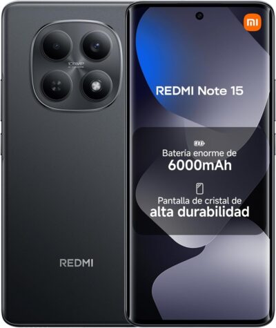 XIAOMI REDMI Note 15 Smartphone de 6+128GB Negro batería de...